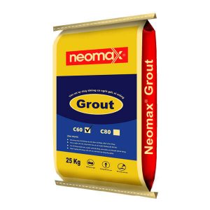 Neomax Grout C60 là loại vữa trộn sẵn gốc xi măng,có khả năng tự chảy, tự san bằng, không co ngót và cường độ chịu nén rất cao